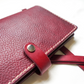 full grain leather crossbody wallet